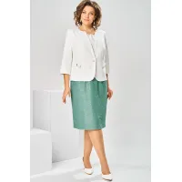 Костюм Romanovich 3-2697 белый/зелень