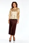 Костюм Ольга Стиль Л433 золото-коричневый