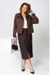 Костюм Асолия 1507 коричневый Костюм Асолия 1507 коричневый