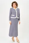 Костюм Svetlana Style 2332 синий_узор+белый