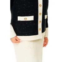 Костюм VI ORO 1211-3 черный, бежевый