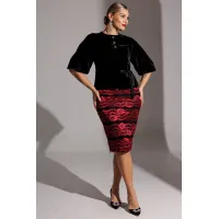 Костюм Мода-Юрс 25-2623 черный+красный