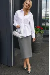 Костюм Alani 2383 белый /серый