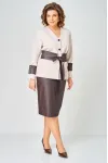 Костюм Vilena fashion 1147 беж+шоколад