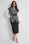 Костюм Магия Моды 2627 серый+черный
