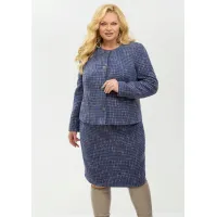 Костюм YOUR SIZE 2266/164 Синий с добавлением бежевых нитей