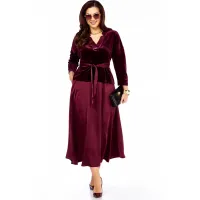 Костюм Taita plus 2533 бургунди