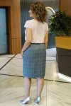 Костюм Alani 2382 серо-голубая клетка