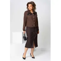 Костюм Асолия 1507 коричневый