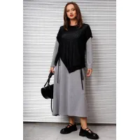 Костюм INVITE 6118 серый+черный