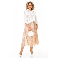 Костюм Anastasia 1322 белый+карамель
