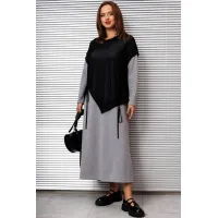 Костюм INVITE 6118 серый+черный