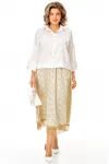 Костюм Anastasia 1322 белый+цветы