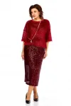 Костюм Ольга Стиль Л413 темный-красный Костюм Ольга Стиль Л413 темный-красный