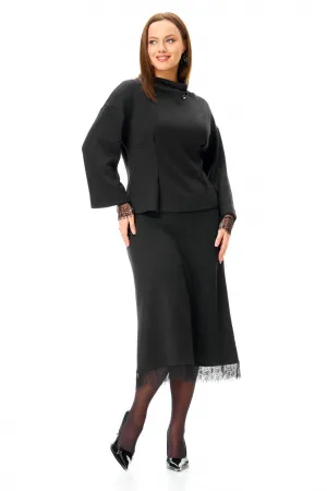 Костюм T&N 7721 черный с блеском.