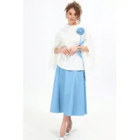 Костюм NikVa 952-2 молоко+голубой Костюм NikVa 952-2 молоко+голубой