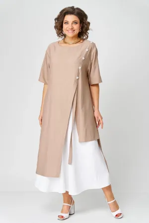 Костюм Ladis Line 1564 кофе+белый