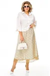 Костюм Anastasia 1322 белый+цветы
