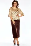 Костюм Ольга Стиль Л433 золото-коричневый
