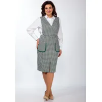 Костюм Vilena fashion белый+василек