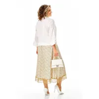 Костюм Anastasia 1322 белый+цветы