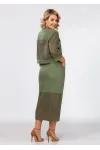 Костюм Mira Fashion 5541-2 приглушенно-зеленый