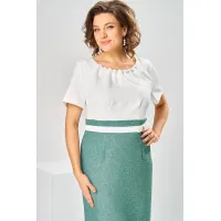 Костюм Romanovich 3-2697 белый/зелень