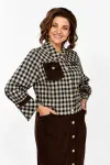 Костюм Mira Fashion 5618 клетка+коричневый