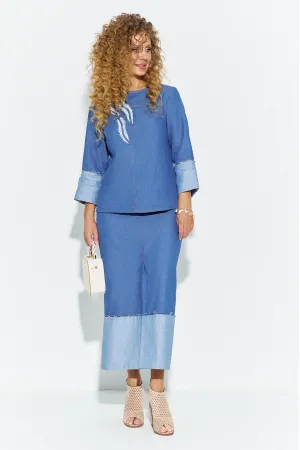 Костюм Euromoda 698 голубой