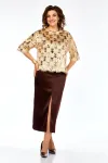 Костюм Ольга Стиль Л433 золото-коричневый