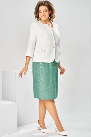 Костюм Romanovich 3-2697 белый/зелень
