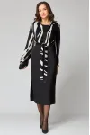 Костюм Мишель стиль 1230 черно-молочный Костюм Мишель стиль 1230 черно-молочный