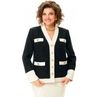 Костюм VI ORO 1211-3 черный, бежевый