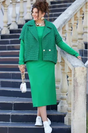 Костюм VITTORIA QUEEN меланж горчица