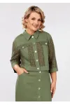 Костюм Mira Fashion 5541-2 приглушенно-зеленый