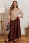 Костюм Anastasia 1390 бежевый+принт