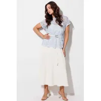 Костюм MisLana 1320 голубой-молочный
