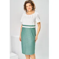 Костюм Romanovich 3-2697 белый/зелень