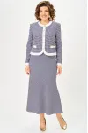 Костюм Svetlana Style 2332 синий_узор+белый