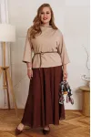 Костюм Anastasia 1390 бежевый+принт