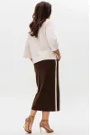 Костюм MisLana 1218 беж/коричневый