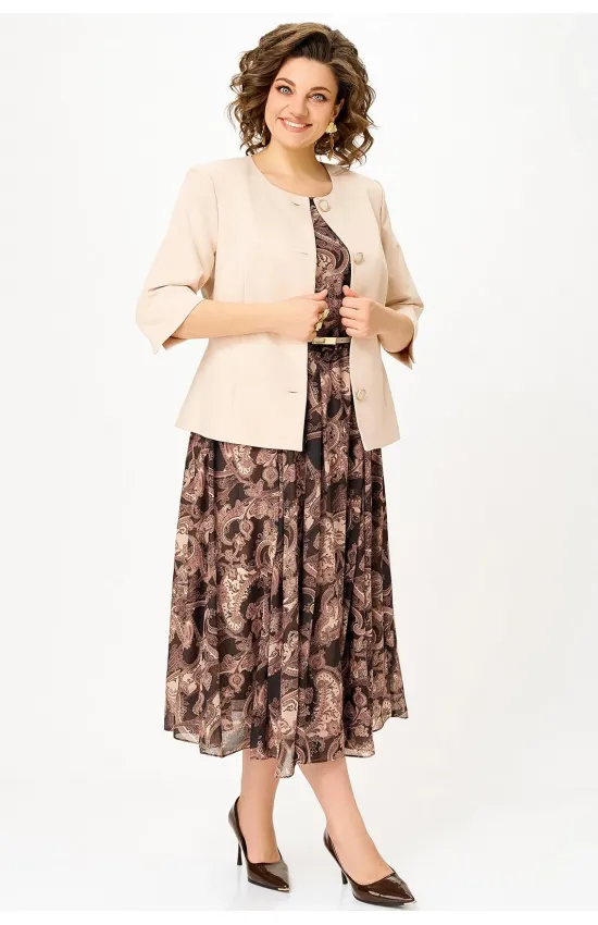 Костюм Swallow 914 светло-бежевый /коричнево-бежевый