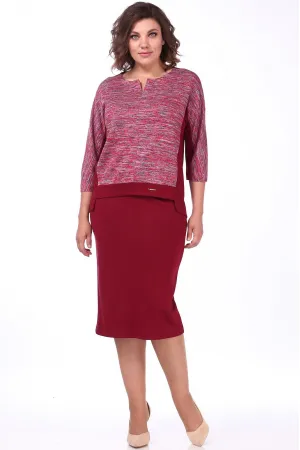 Костюм Lady Style Classic 1374/6 Бордовые тона