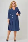 Костюм Svetlana Style 1636 синий+горох