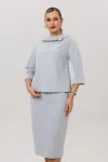 Костюм Anastasia 1163 серо-голубой