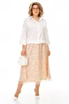 Костюм Anastasia 1322 белый+карамель
