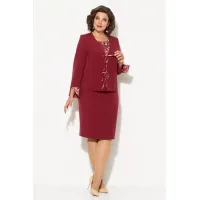 Костюм Кокетка и К синий+розовый