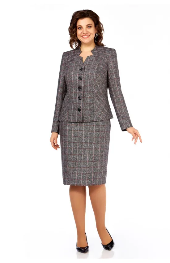 Костюм LaKona 11711 графит в клетку