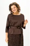 Костюм Кокетка и К 1334 коричневый