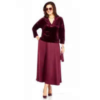 Костюм Taita plus 2533 бургунди